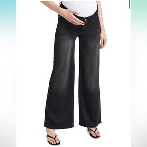 DL1961 Women's Hepburn Wide Leg Maternity Jeans: High Rise 32"